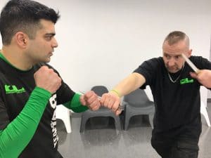 One-on-one self defence training with Andy Norman